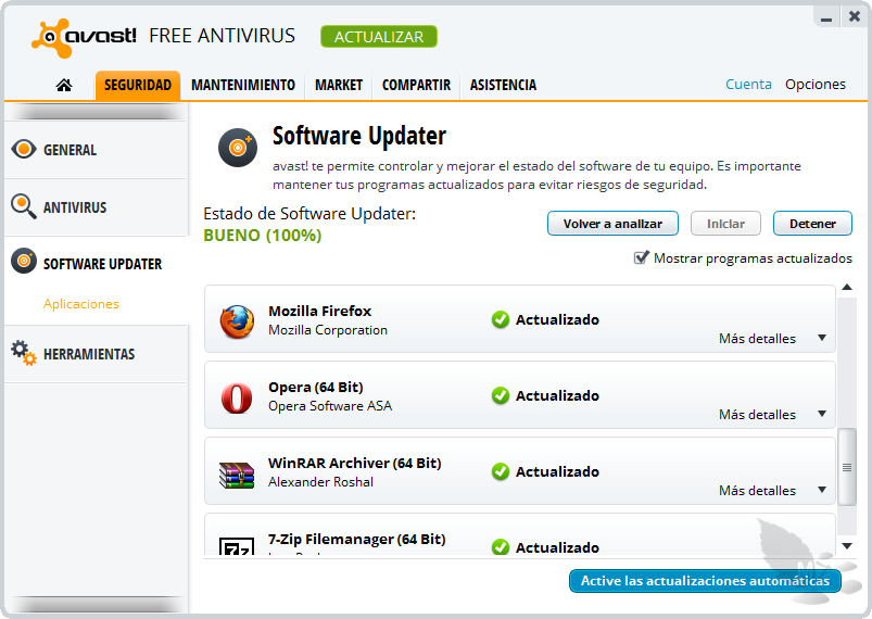 Software Updater Avast